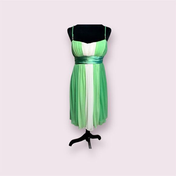 NWT  Y2K Green Fairy Wicked Chiffon Party Dress Babydoll Bridgerton size Medium - Picture 1 of 11